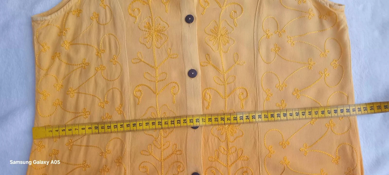 Top bordado com gradiente amarelo - T 2(M) Feito na Índia - Novo – photo 6
